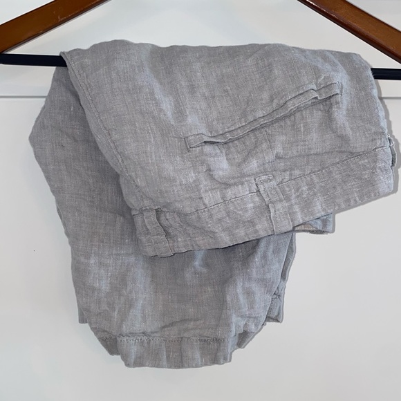 J. Crew - Stanton Grey Linen Blend Shorts - Picture 4 of 7